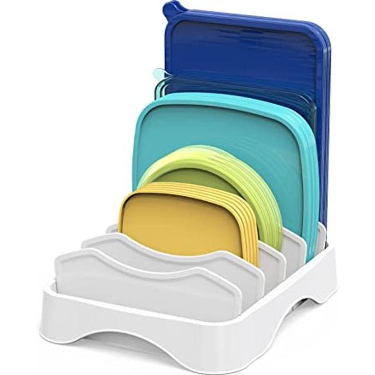 SimpleHouseware Organizador de tapas para recipientes de