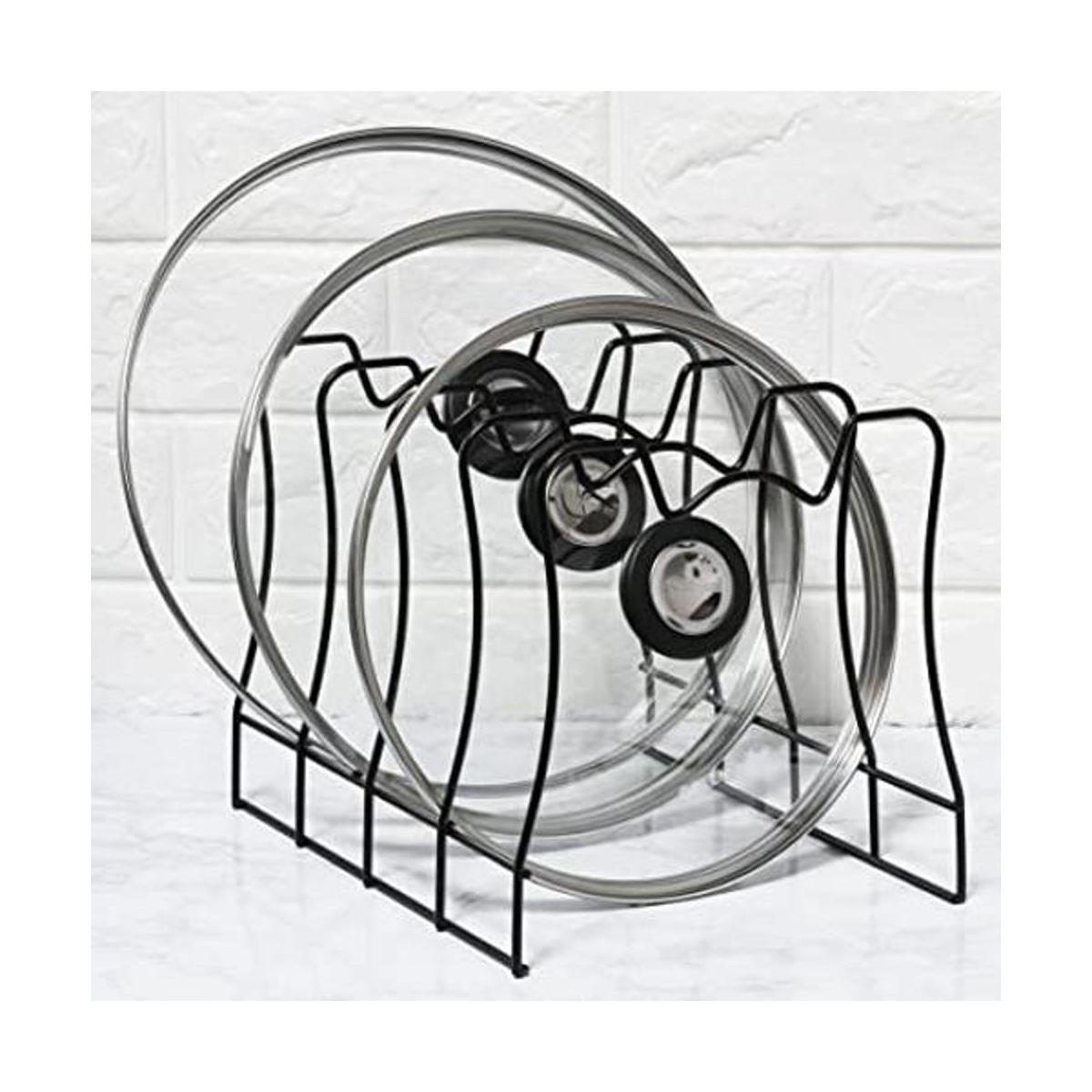 SimpleHouseware Organizador de soporte para tapa de olla