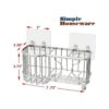 SimpleHouseware Organizador de pared adhesivo para 6