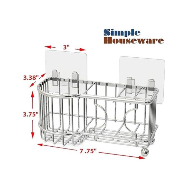 SimpleHouseware Organizador de pared adhesivo para 6