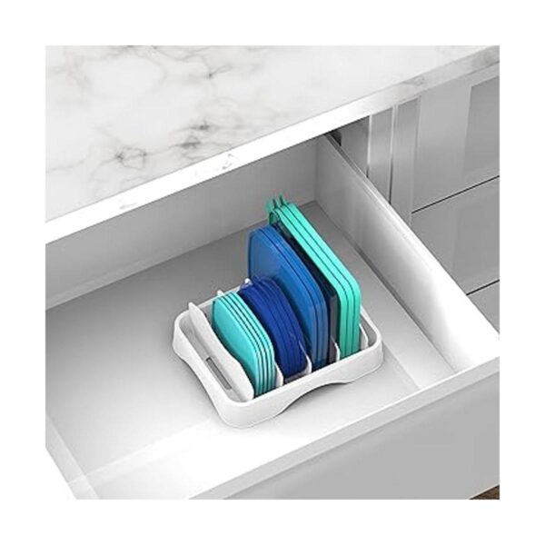 SimpleHouseware Organizador de tapas para recipientes de