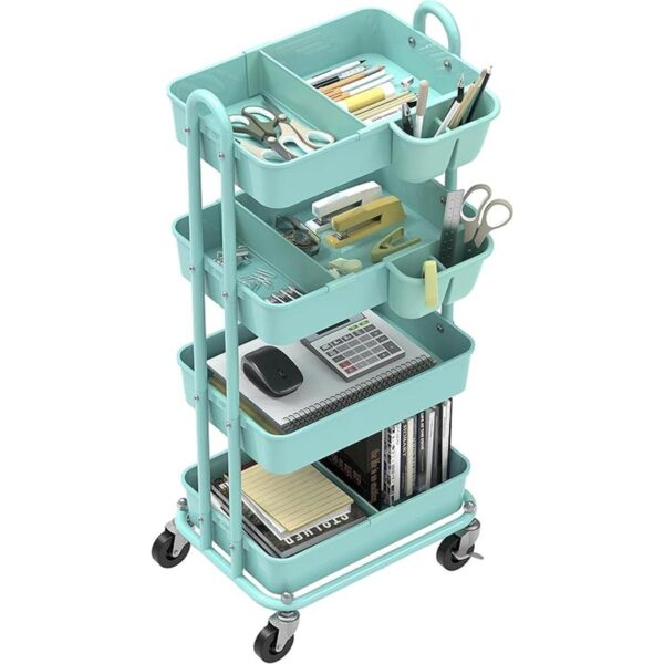 SimpleHouseware Carro multiusos de 4 niveles con