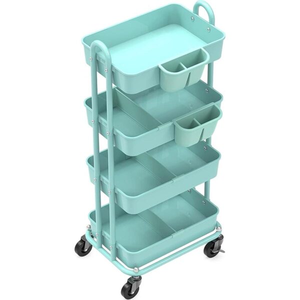 SimpleHouseware Carro multiusos de 4 niveles con