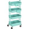 SimpleHouseware Carro multiusos de 4 niveles con