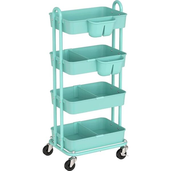 SimpleHouseware Carro multiusos de 4 niveles con