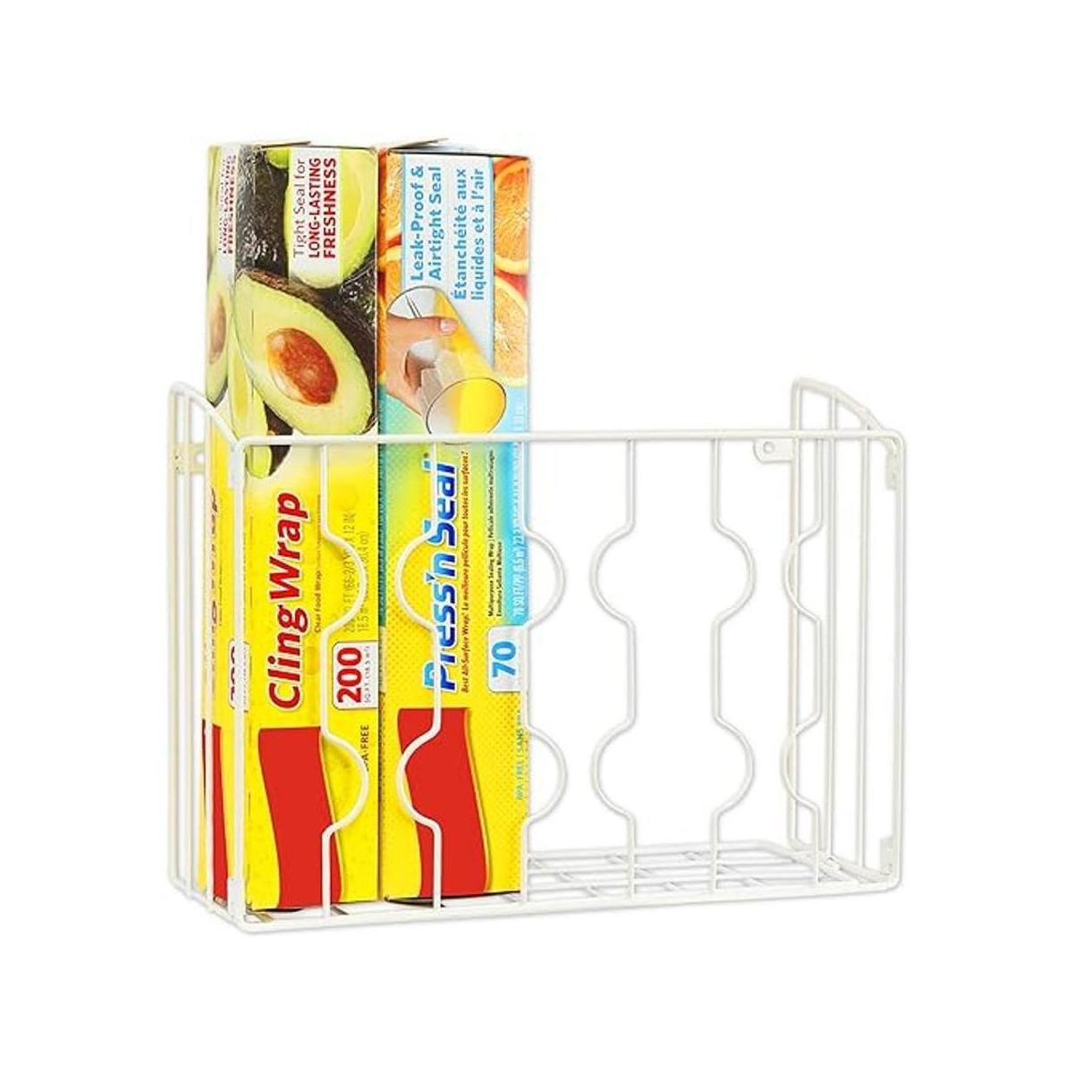 SimpleHouseware Estante organizador de envoltura de