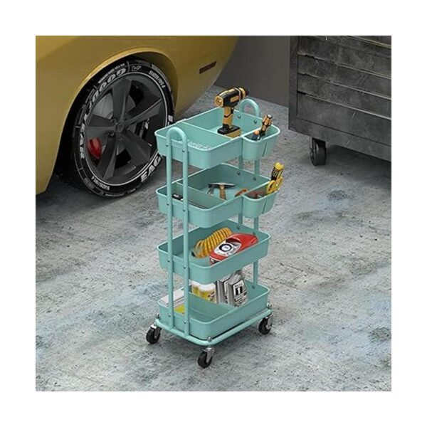 SimpleHouseware Carro multiusos de 4 niveles con