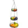 SimpleHouseware Cesta colgante para frutas color negro