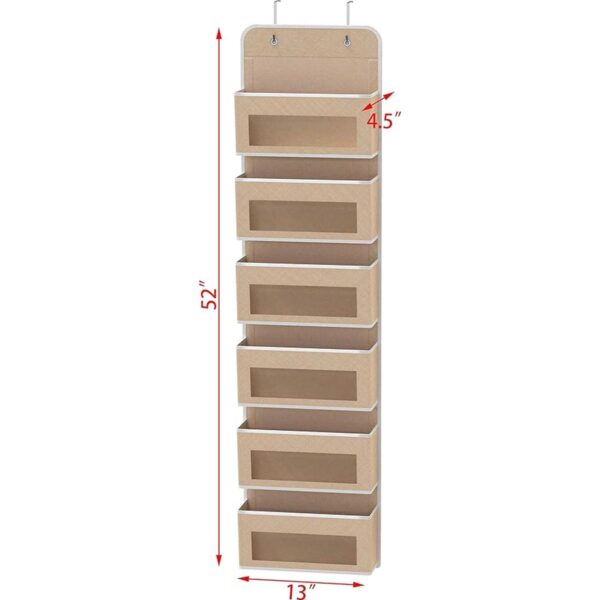 Simple Houseware Organizador de 6 bolsillos transparentes_2