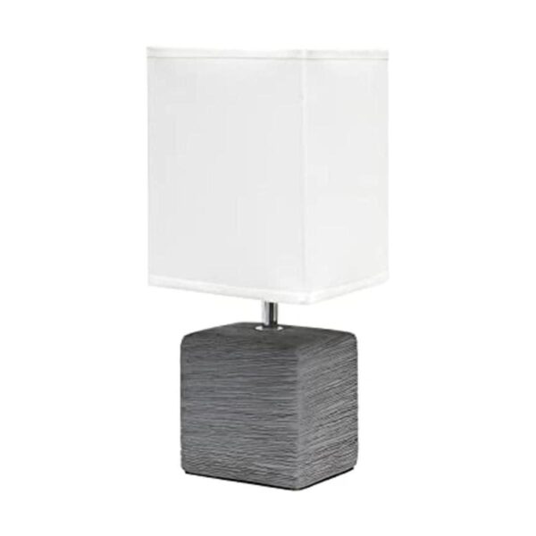 Simple Designs Lámpara de mesa pequeña de piedra sintética_1