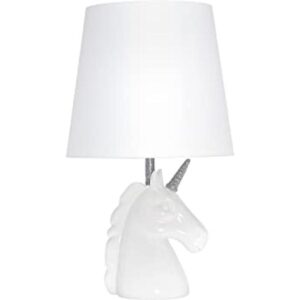 Simple Designs LT1078SLV Lámpara de mesa de unicornio con_1