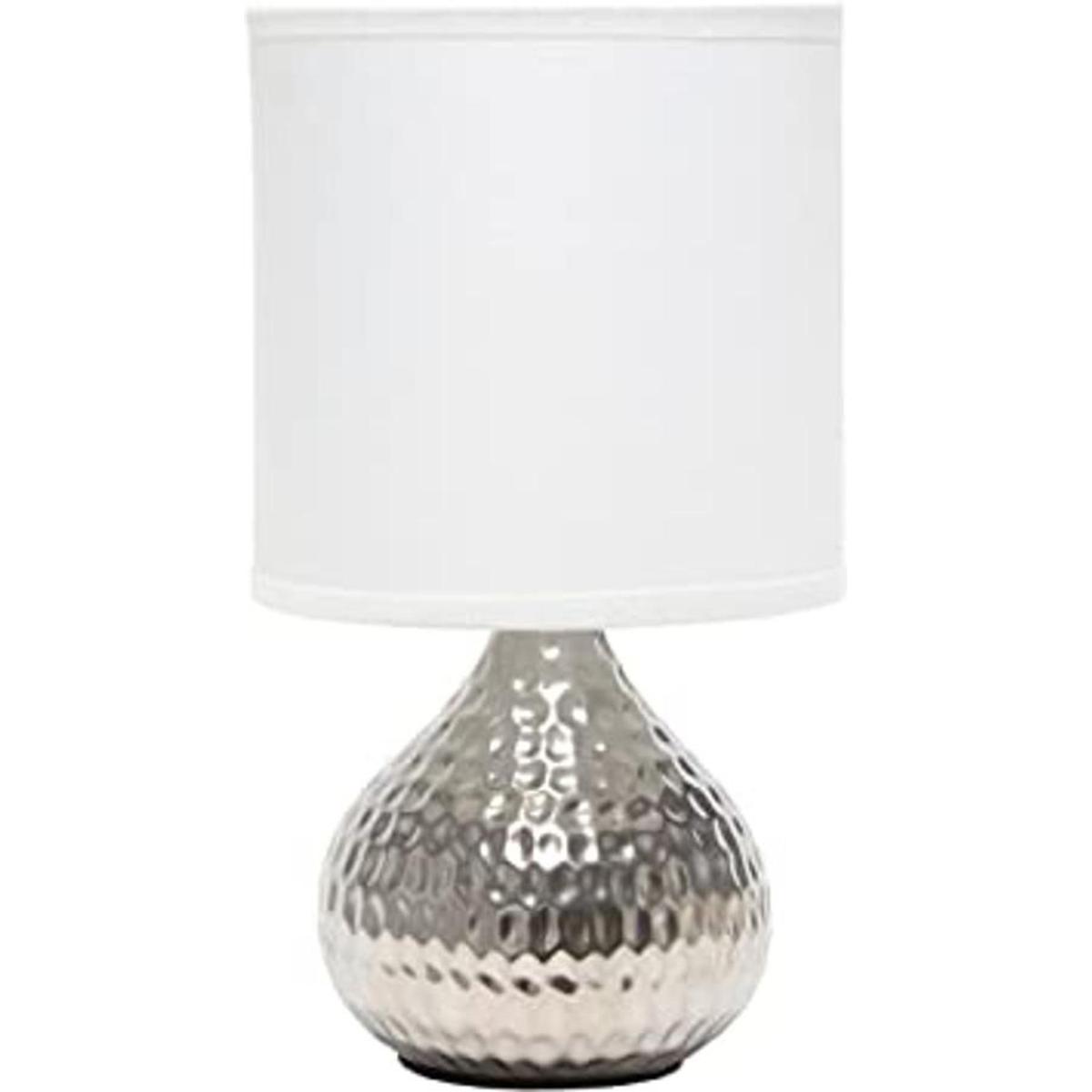 Simple Designs LT2073SVW Mini lámpara de mesa de goteo