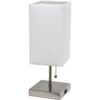 Simple Designs LT1087WHT Lámpara de mesa base de níquel