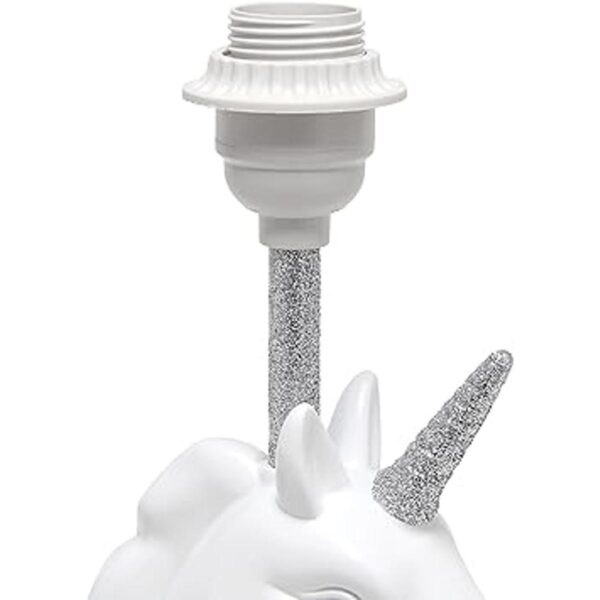 Simple Designs LT1078SLV Lámpara de mesa de unicornio con_6