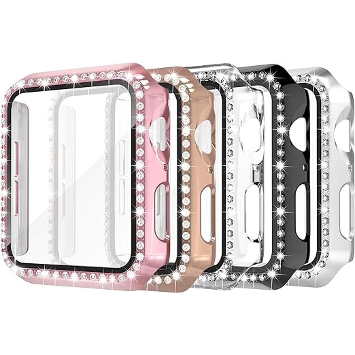 Simpeak Paquete de 5 fundas rígidas brillantes de 1.73