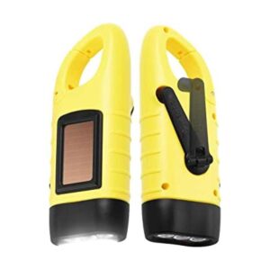 Simpeak Paquete de 2 linternas solares con manivela de