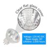 Simba Lighting Bombillas halógenas MR11 de 10 W y 12