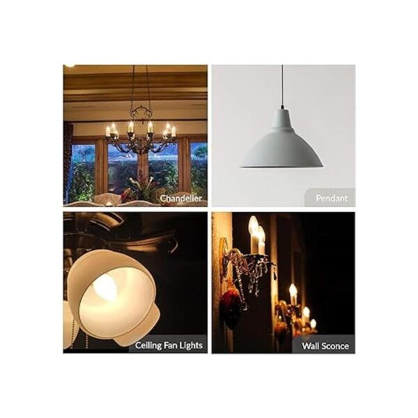 Simba Lighting Candelabro Torpedo esmerilado B10 25W E12