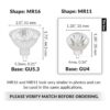 Simba Lighting Bombillas halógenas MR11 de 10 W y 12