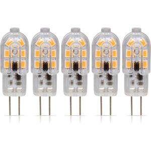 Simba Lighting Bombilla LED G4 paquete de 5 1.5W T3 20W