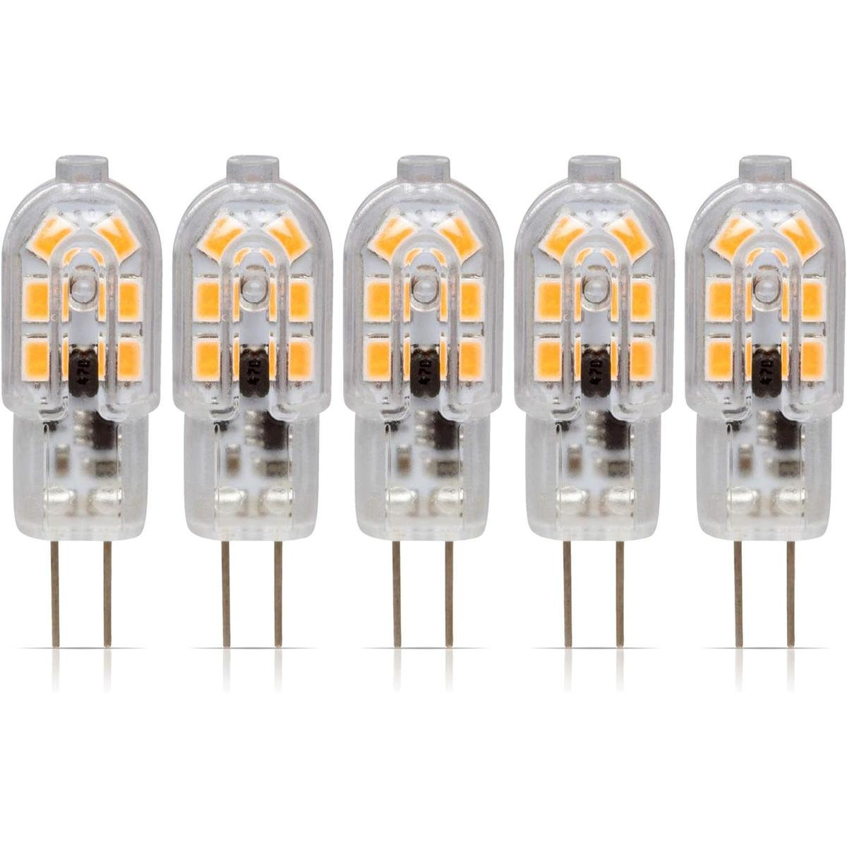 Simba Lighting Bombilla LED G4 paquete de 5 1.5W T3 20W