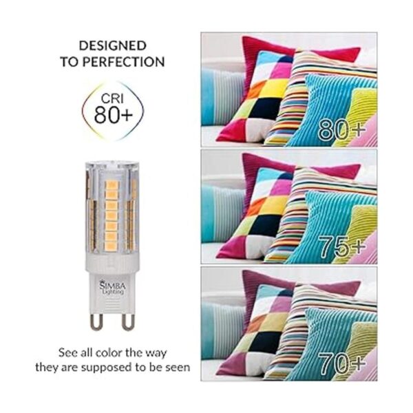 Simba Lighting Bombilla LED G9 paquete de 5 4 W T4 40 W
