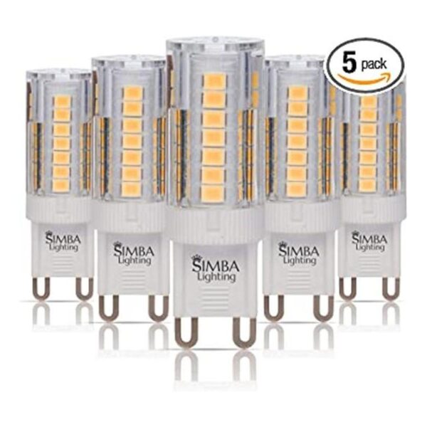 Simba Lighting Bombilla LED G9 paquete de 5 4 W T4 40 W