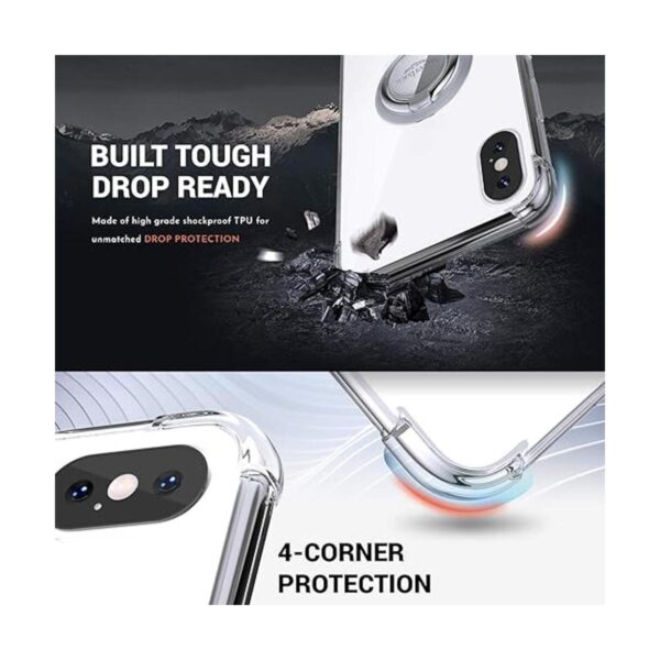 Silverback Funda transparente para iPhone X con soporte de_4