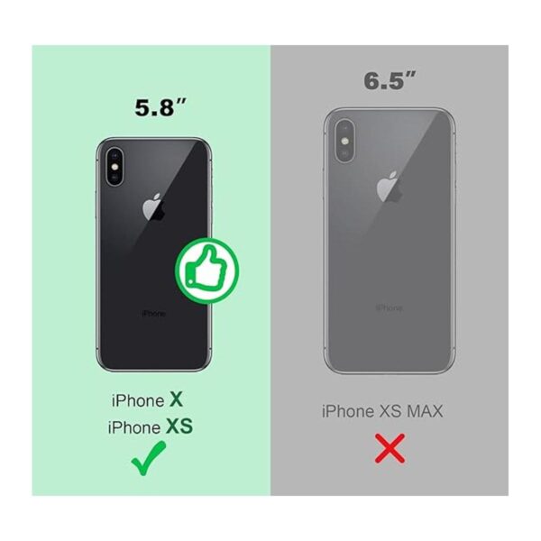 Silverback Funda transparente para iPhone X con soporte de_2