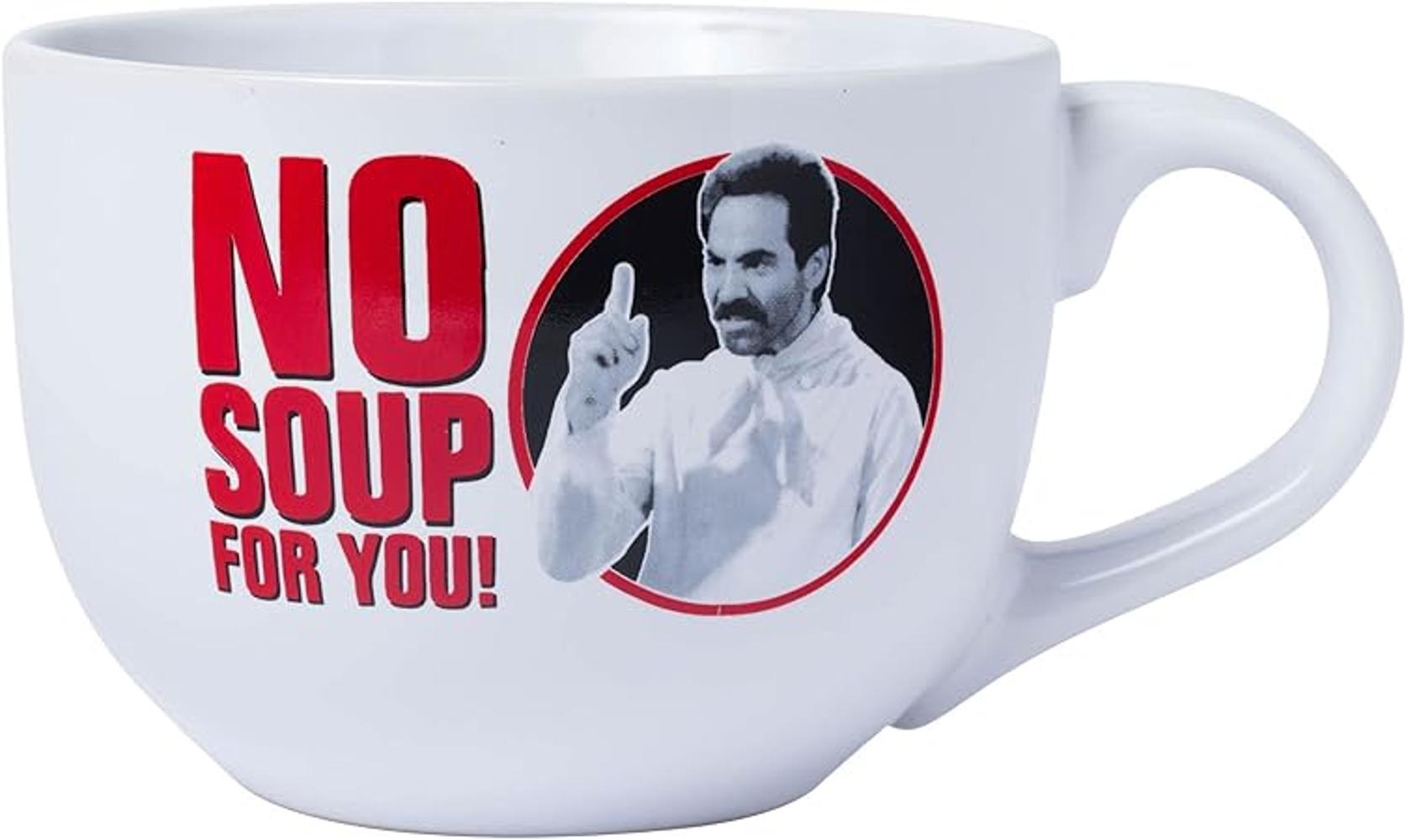 Silver Buffalo Seinfeld Taza de cerámica para sopa sin