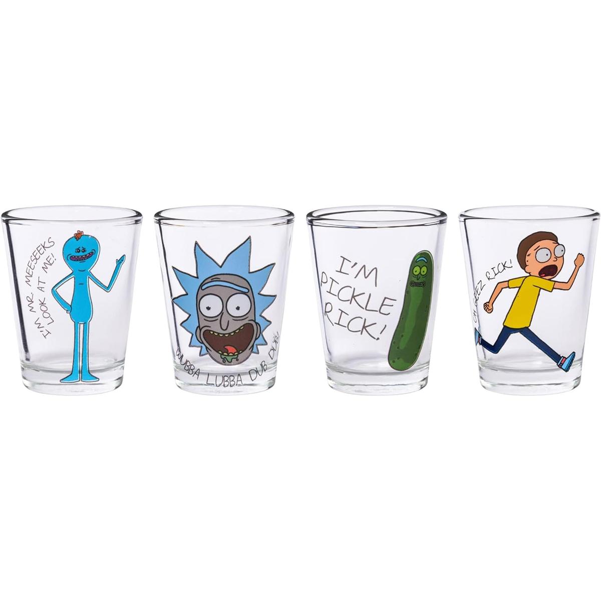 Silver Buffalo Rick and Morty Juego de 4 frases de