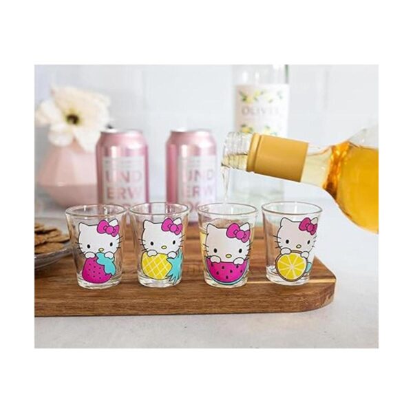 Silver Buffalo Hello Kitty Fruit Juego de 4