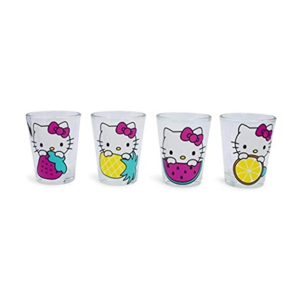 Silver Buffalo Hello Kitty Fruit Juego de 4
