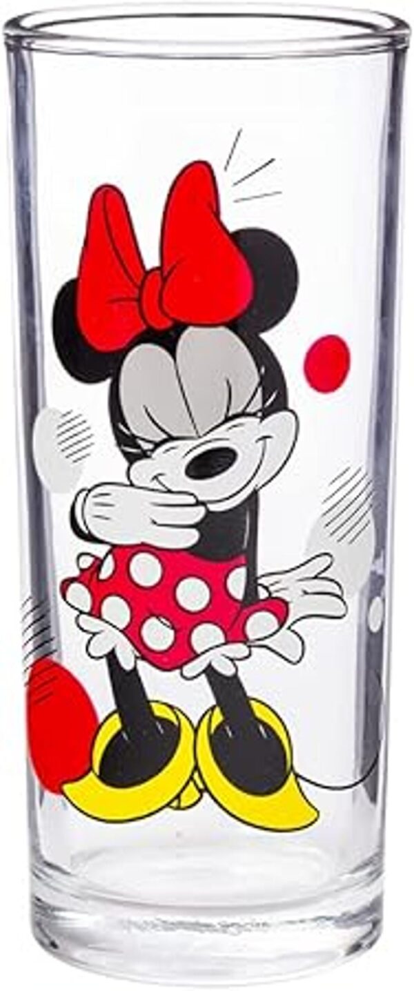 Silver Buffalo Disney Minnie Red Stripe Dots Juego de 4_6