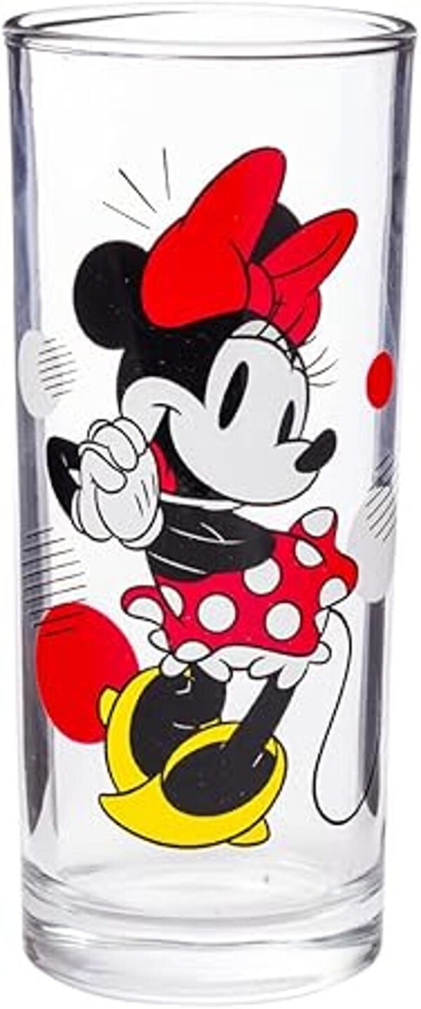 Silver Buffalo Disney Minnie Red Stripe Dots Juego de 4_5