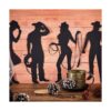 Siluetas de vaquero recortes de vaquero decoración de