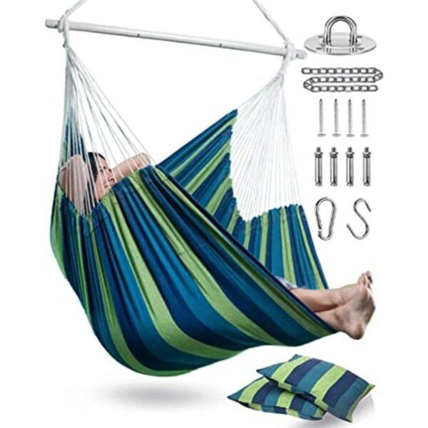 Silla colgante XXL con 2 cojines máximo 500 libras y todo_1