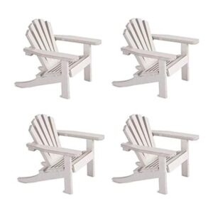 Silla en miniatura Adirondack de madera Decoración para_1