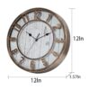 Silentime Reloj de pared vintage y retro de 12 pulgadas_6