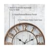 Silentime Reloj de pared vintage y retro de 12 pulgadas_2
