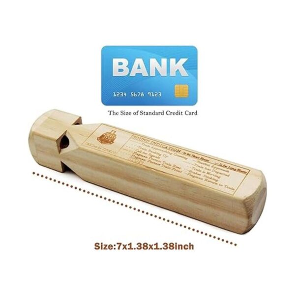 Silbato de tren de madera paquete de 2 4 tonos para_6