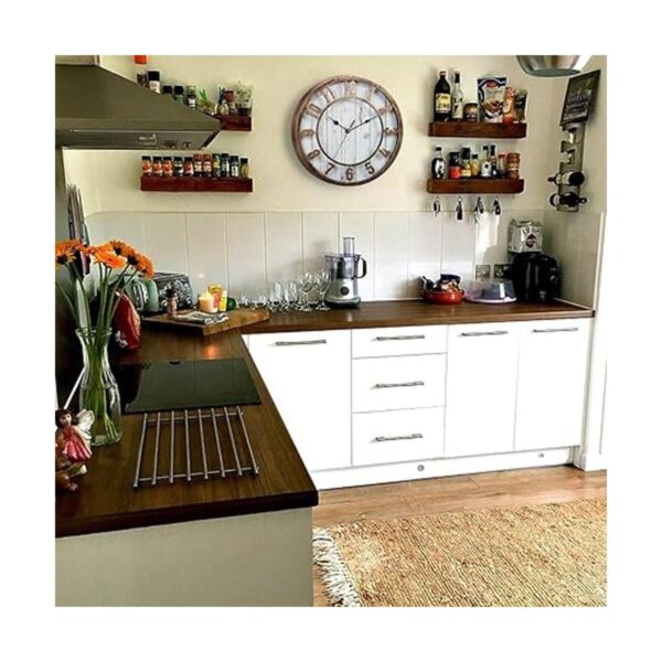 Silentime Reloj de pared vintage y retro de 12 pulgadas_5