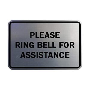 Signs ByLITA Classic Cartel con texto Please Ring Bell_1