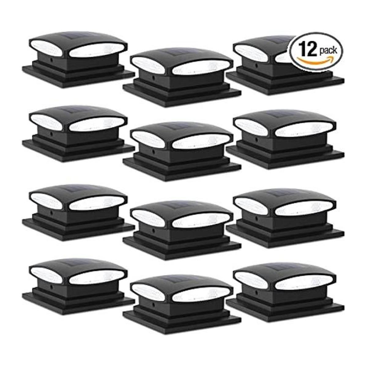 Siedinlar Luces solares para postes al aire libre 2