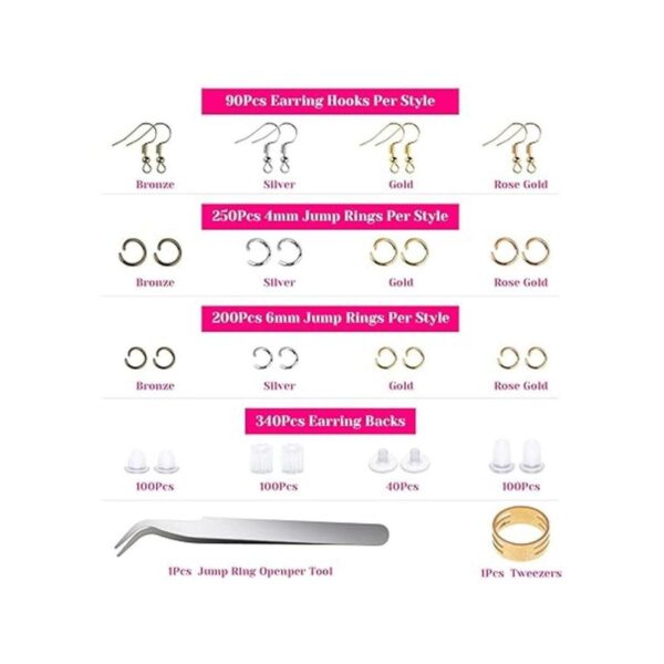 Shynek Ganchos para pendientes para hacer joyas kit de