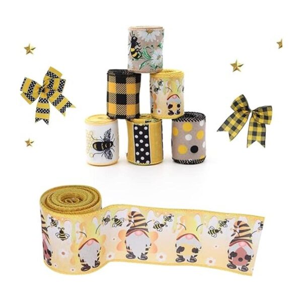 SiCai Ribbon 6 rollos de cinta de abeja de 30 yardas