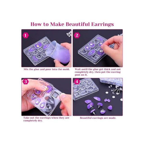 Shynek 1800 piezas de suministros para hacer aretes con