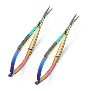 Shynai 2 tijeras de costura bordadas de 4.7 pulgadas