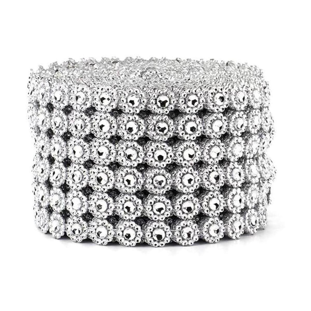 Shukii Cinta de diamantes de imitación de 10 yardas cinta