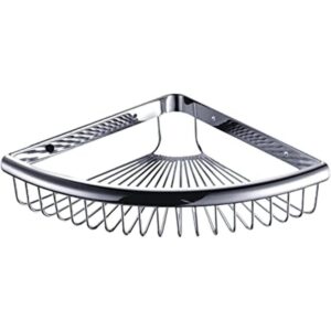 Shower Caddies Corner Shelf for Bathroom Brass Basket